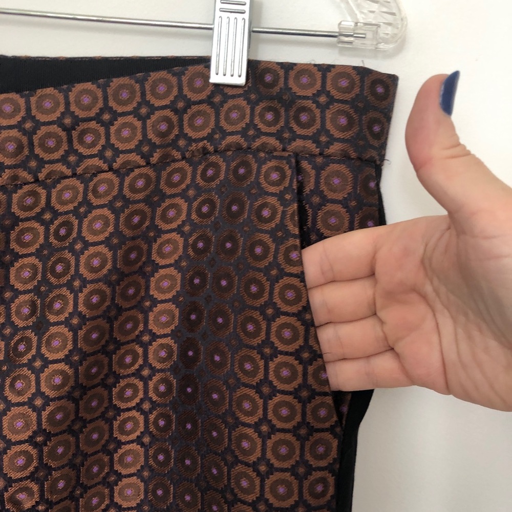 Vivienne Tam Jacquard pant solid knit black back